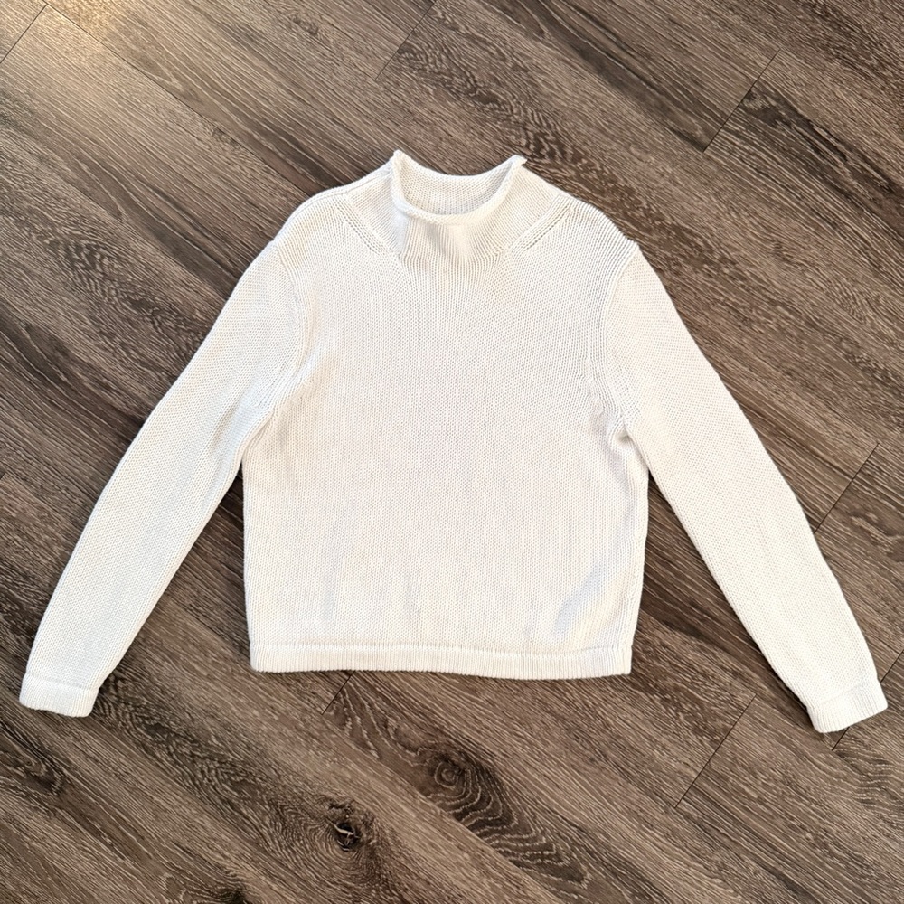 J. Crew Always Roll Neck Cotton Sweater